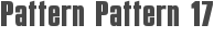 Pattern Pattern 17